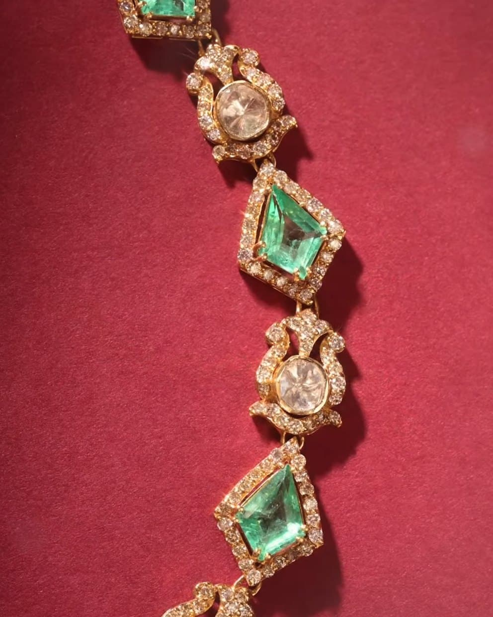Polki and emerald long haram